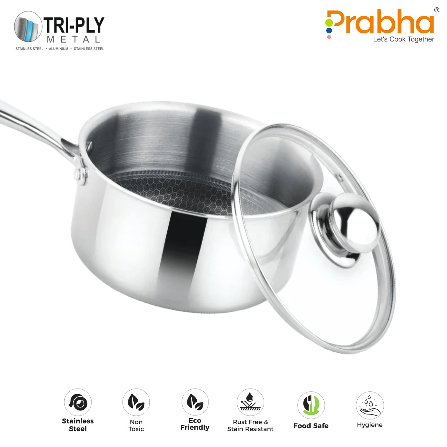 Triply Hexa Cube Saucepan With Lid