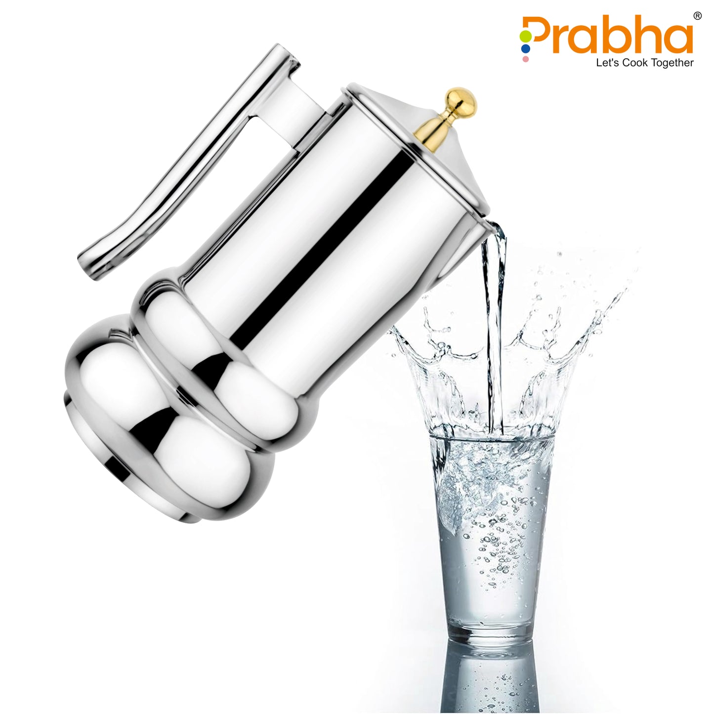 Preimium Stainless Steel Imperia Water Jug, 2000ml - Ideal for Beverages & Serving