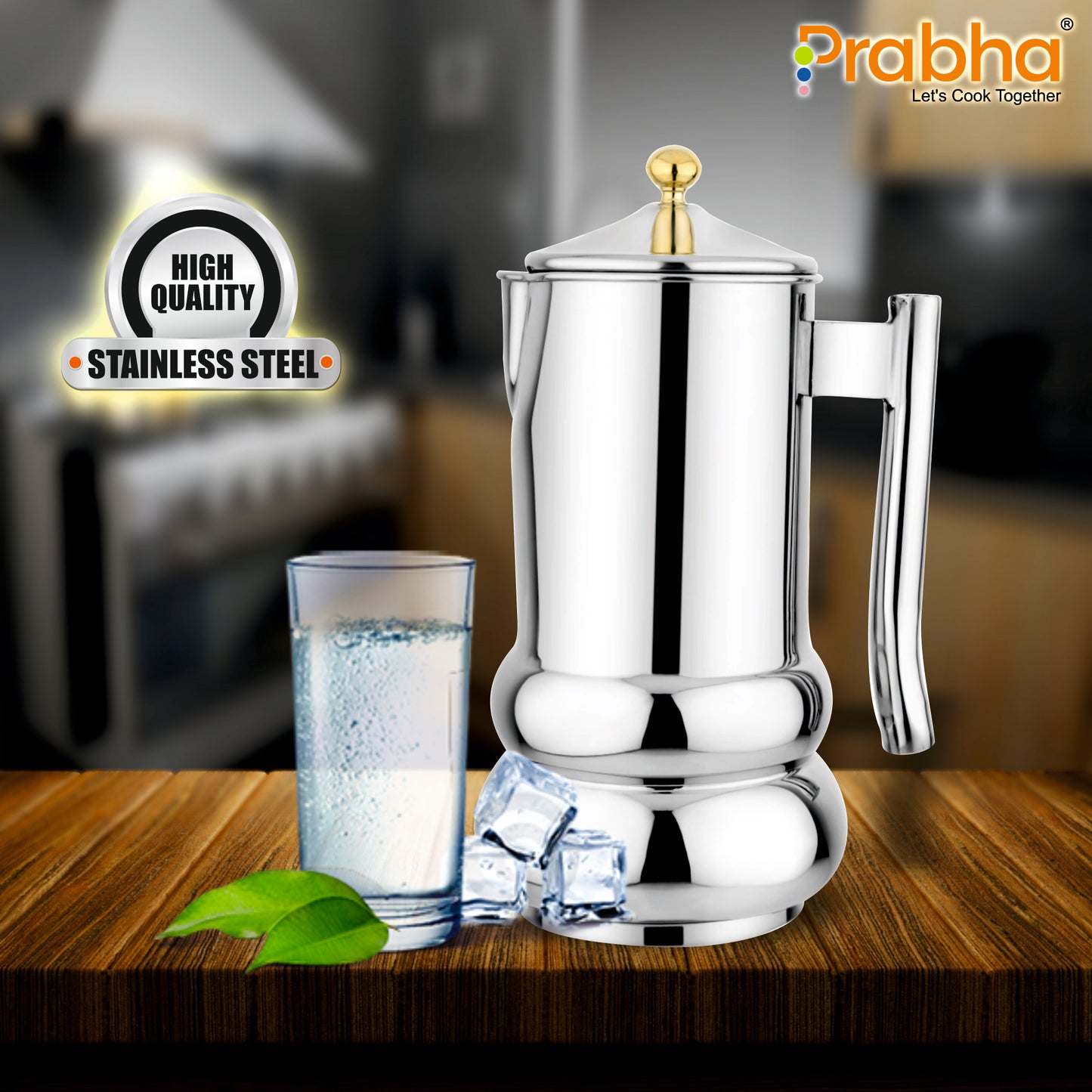Preimium Stainless Steel Imperia Water Jug, 2000ml - Ideal for Beverages & Serving
