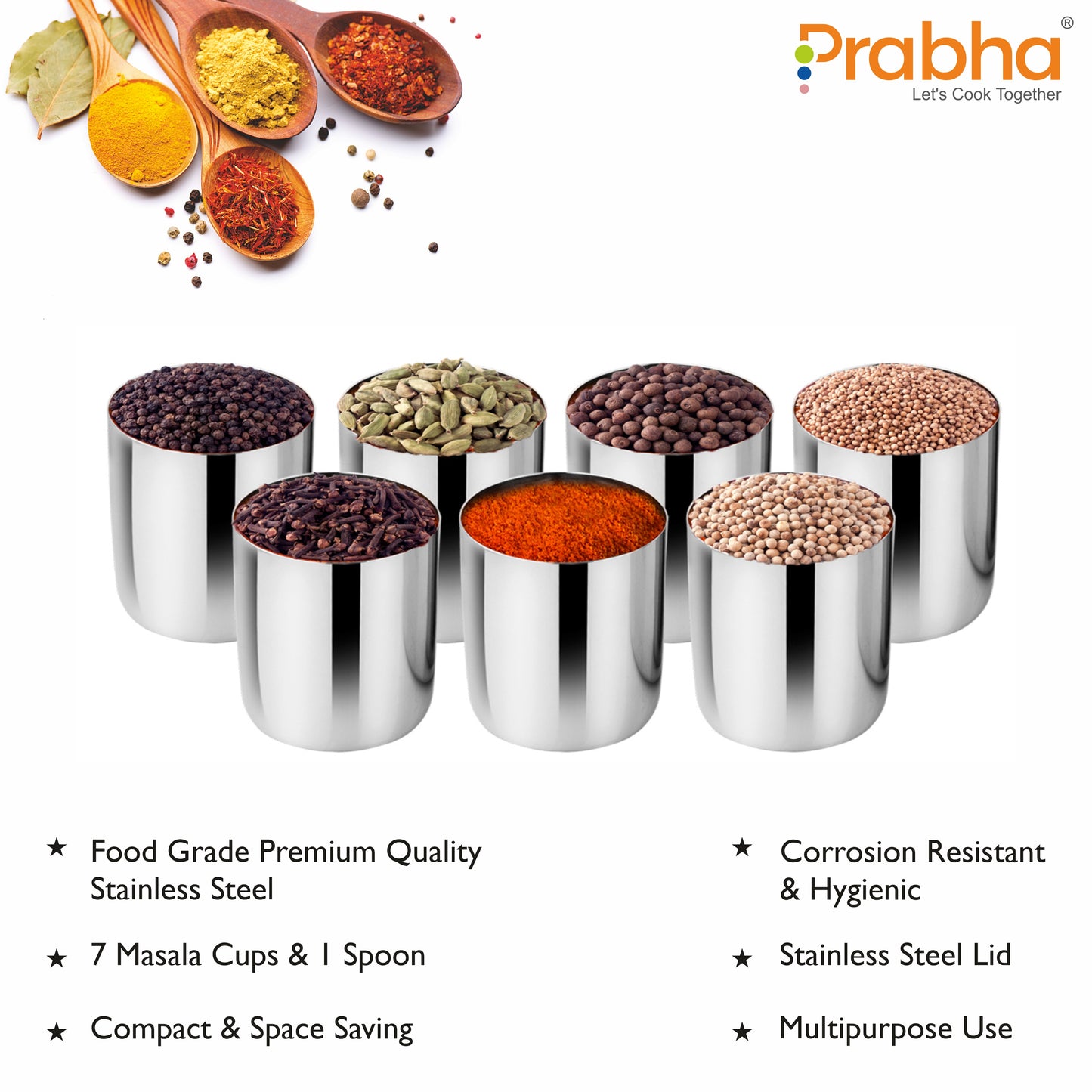 Jumbo Spice Box With See Through Lid