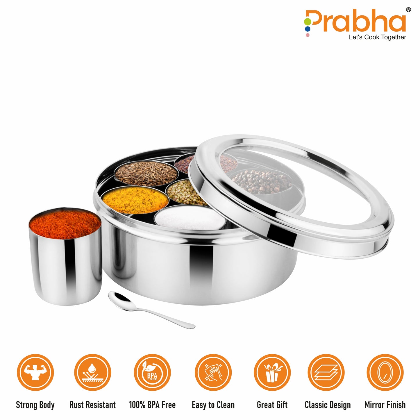Jumbo Spice Box With See Through Lid