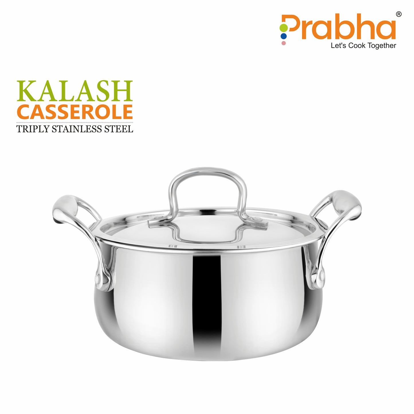 Prima Triply Kalash Casserole With Lid