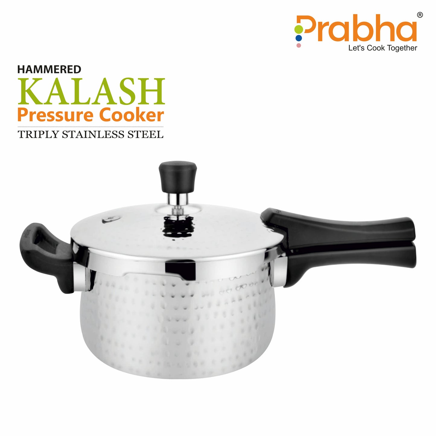 Triply Kalash Pressure Cooker Hammered