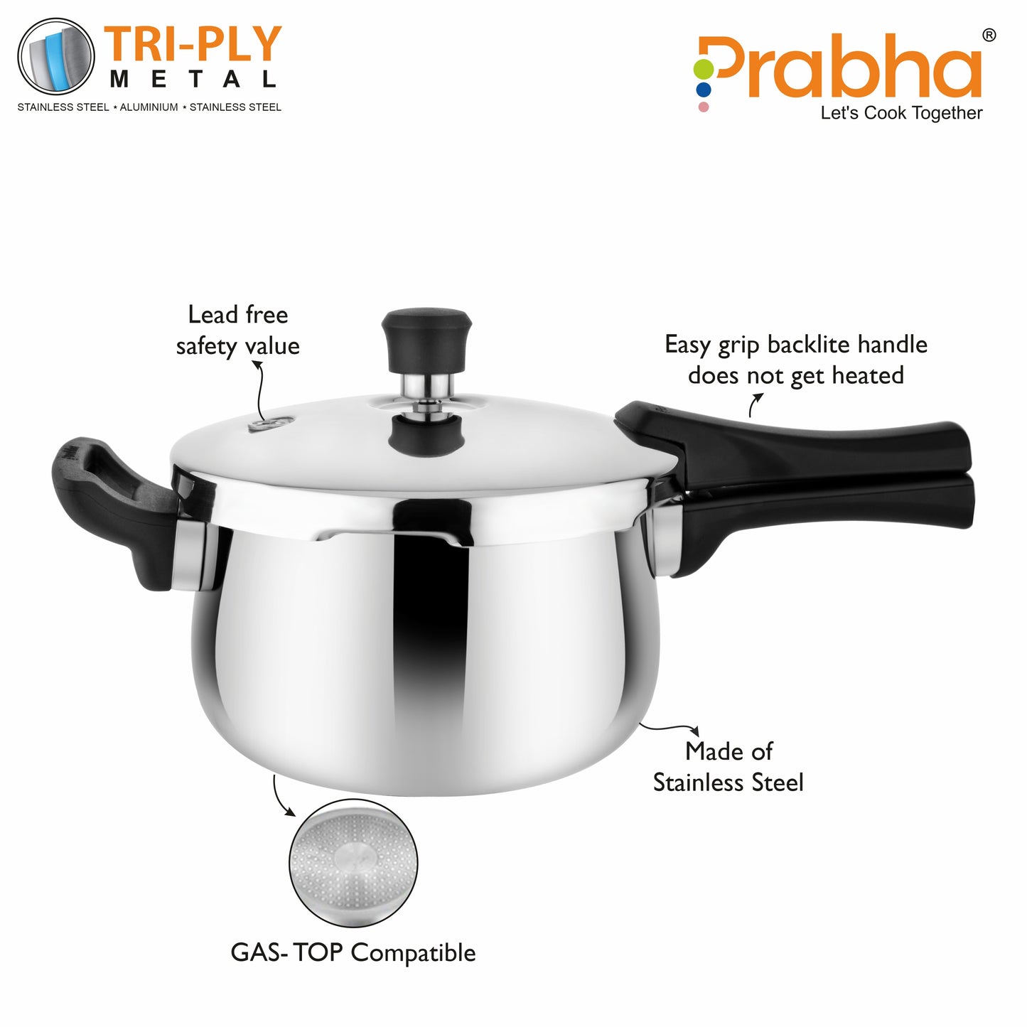 Triply Kalash Pressure Cooker