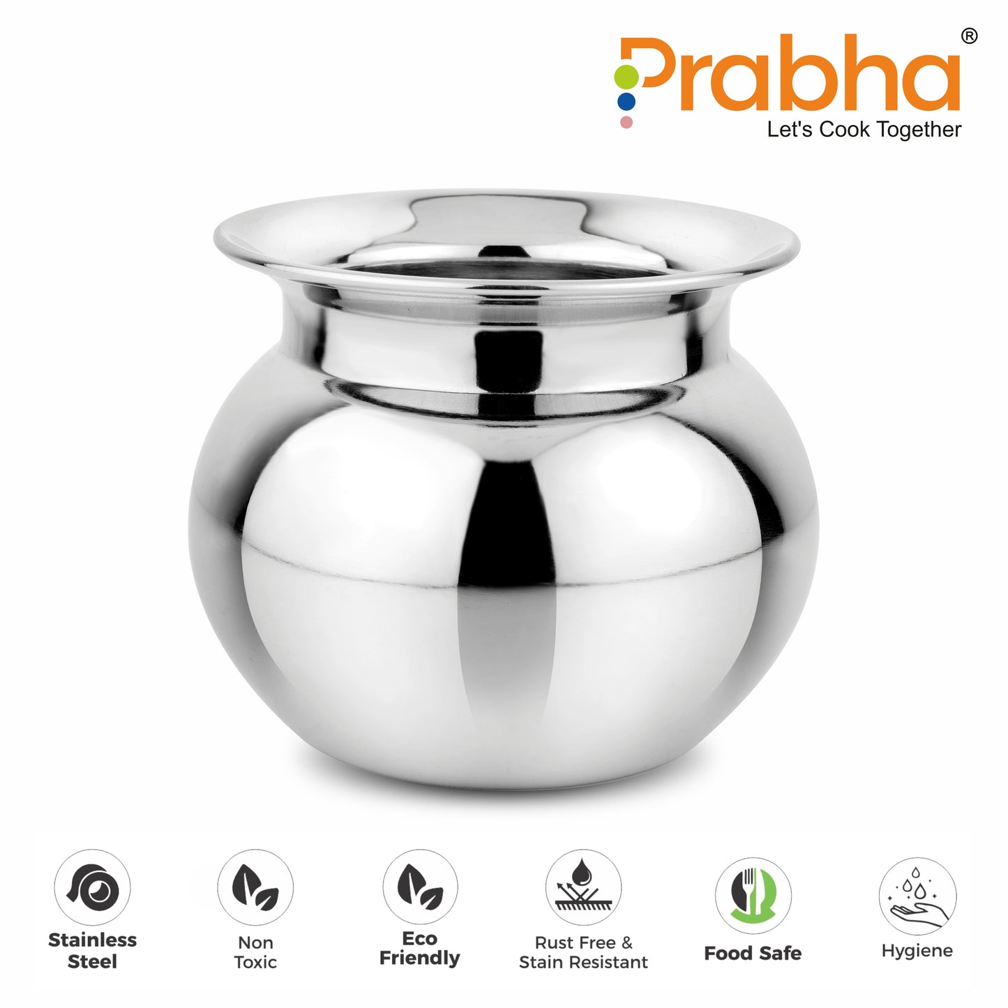 Stainless Steel Multi-Purpose Kumkum Lota - Prabha