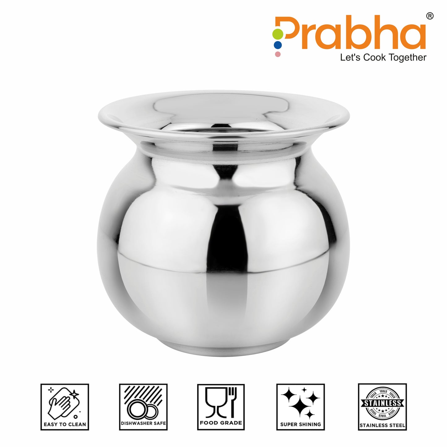Stainless Steel Lassi Lota - Ideal for Home & Kitchen, Rust-Free Elegance - Prabha