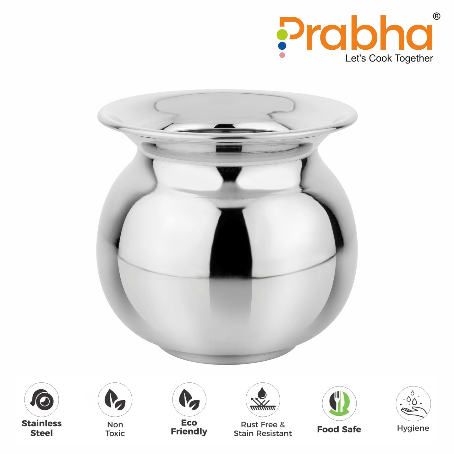Stainless Steel Lassi Lota - Ideal for Home & Kitchen, Rust-Free Elegance - Prabha