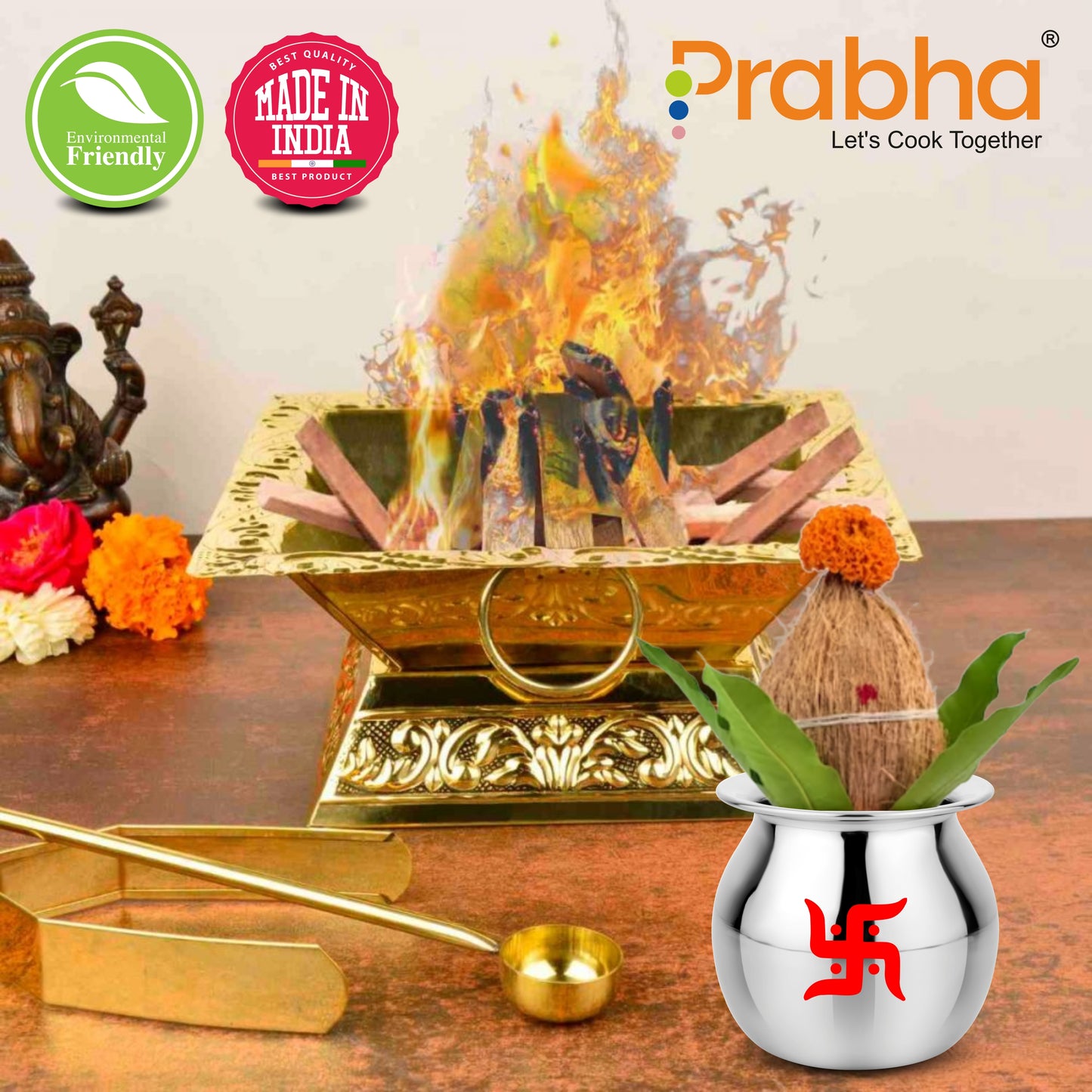 Stainless Steel Mango Lota - 350 ML - Prabha