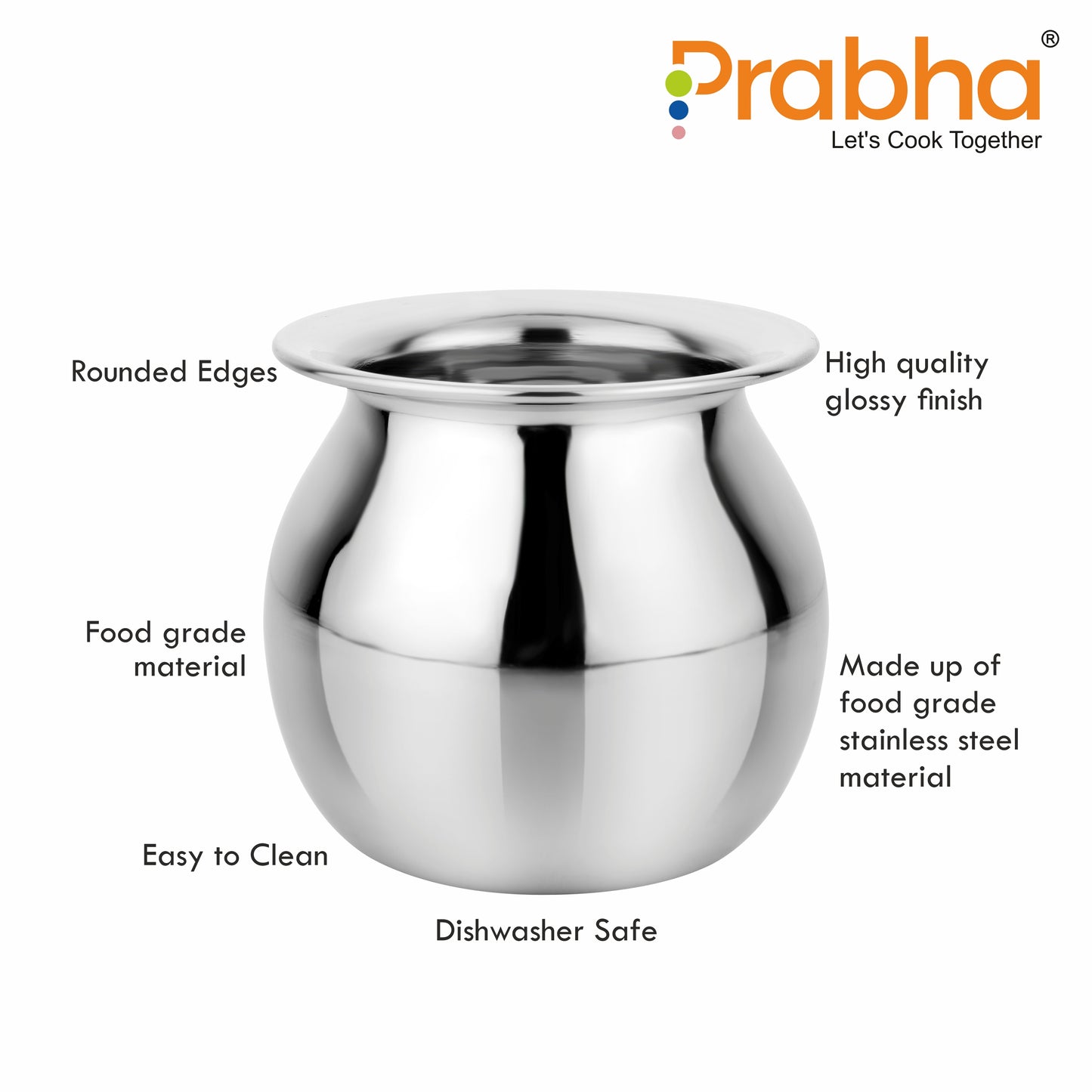 Stainless Steel Mango Lota - 350 ML - Prabha
