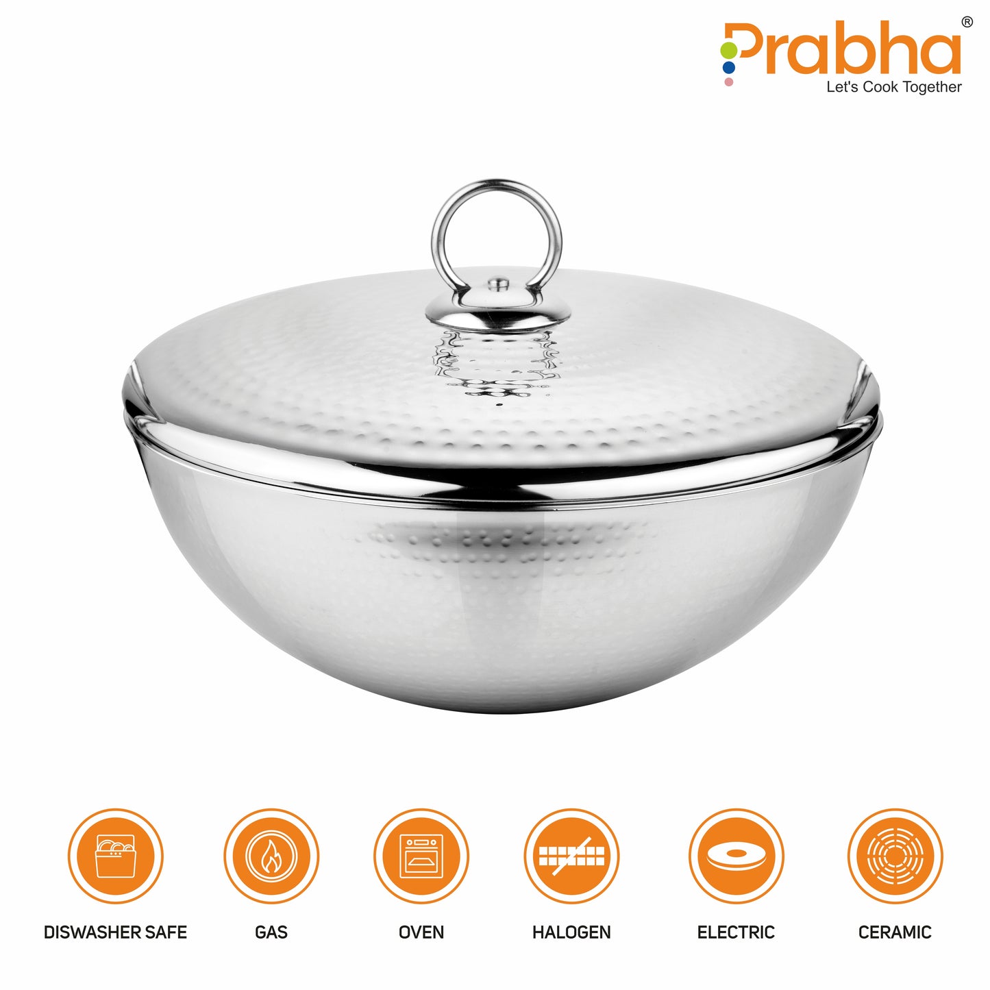 Magnum Capsule Bottom Hammered Tasla With Lid