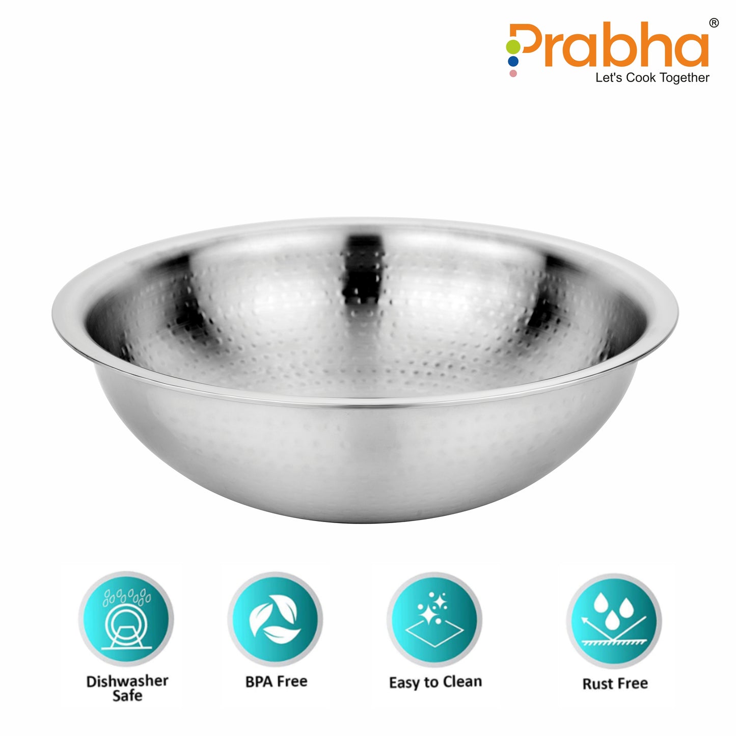 Magnum Flat Bottom Hammered Tasla Without Lid