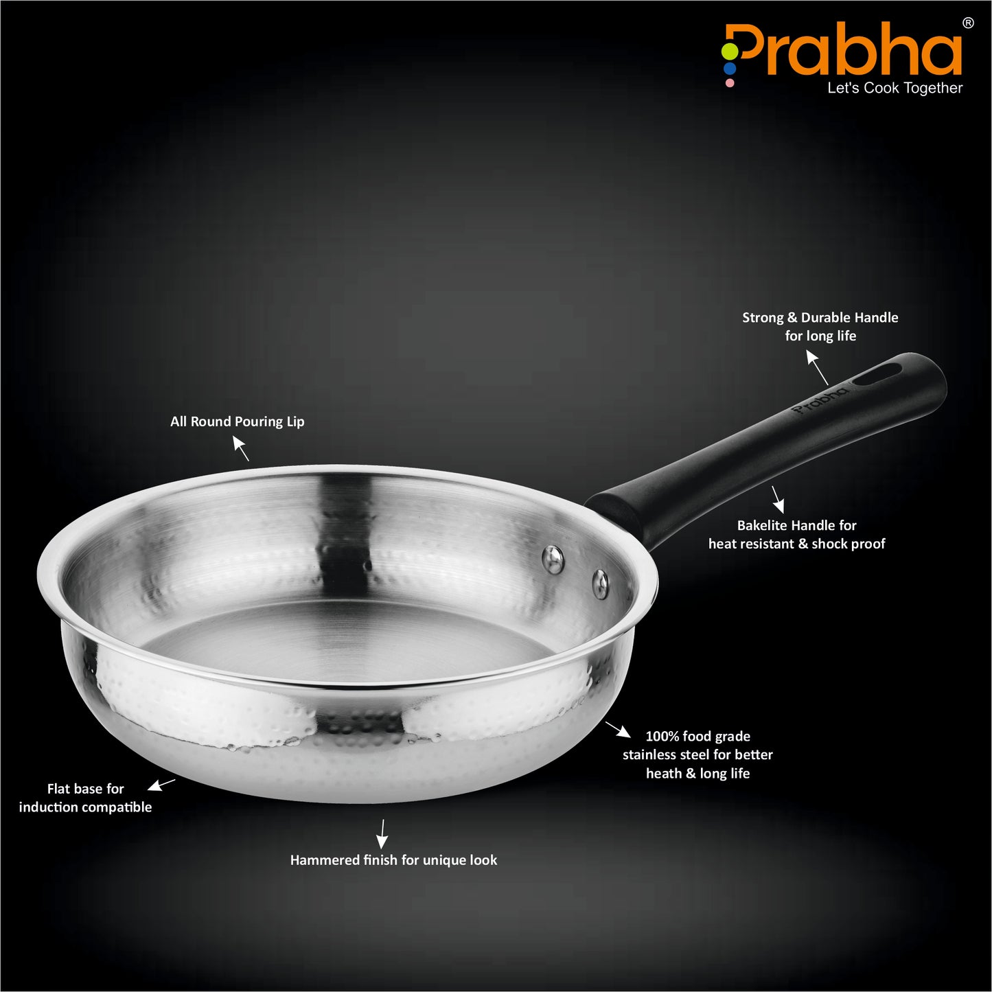Magnum Hammered Frypan Without Lid