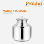 Load image into Gallery viewer, Stainless Steel Water Storing Maharaja Matki for Home &amp; Kitchen (5 Litres)

