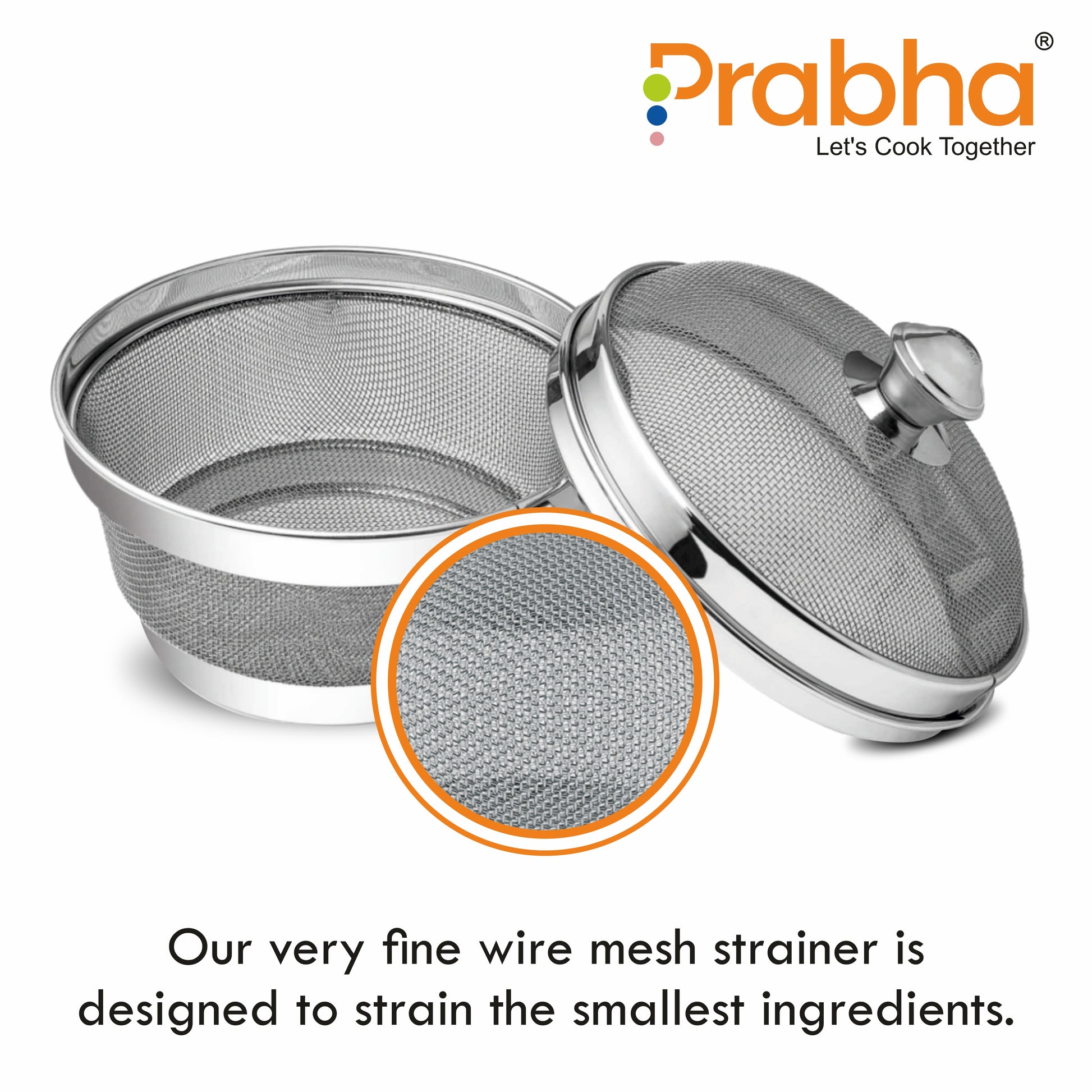Stainless Steel Multipurpose Basket with Lid for Vegetable & Fruit - Prabha