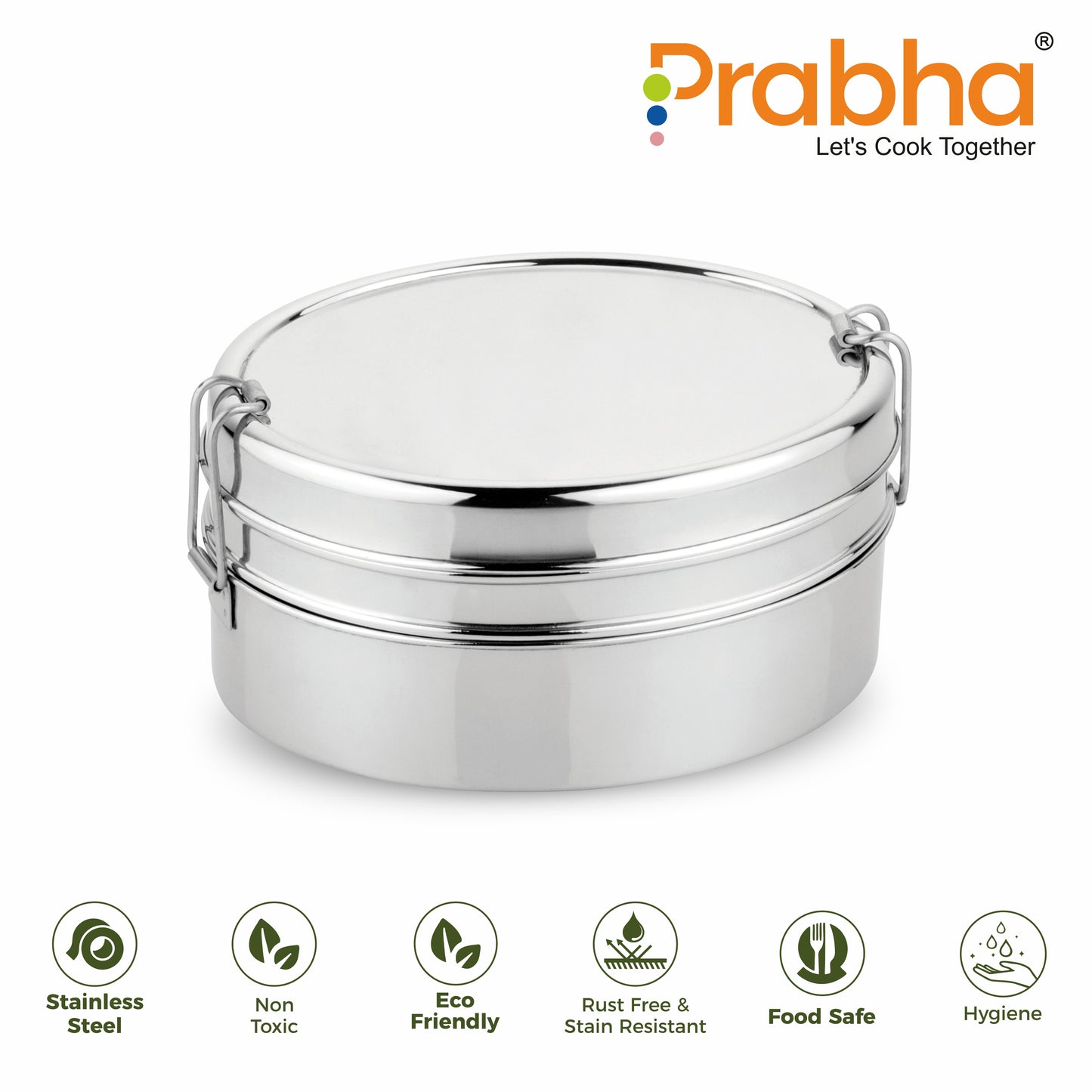 Oval Double Decker Lunch Box - Prabha
