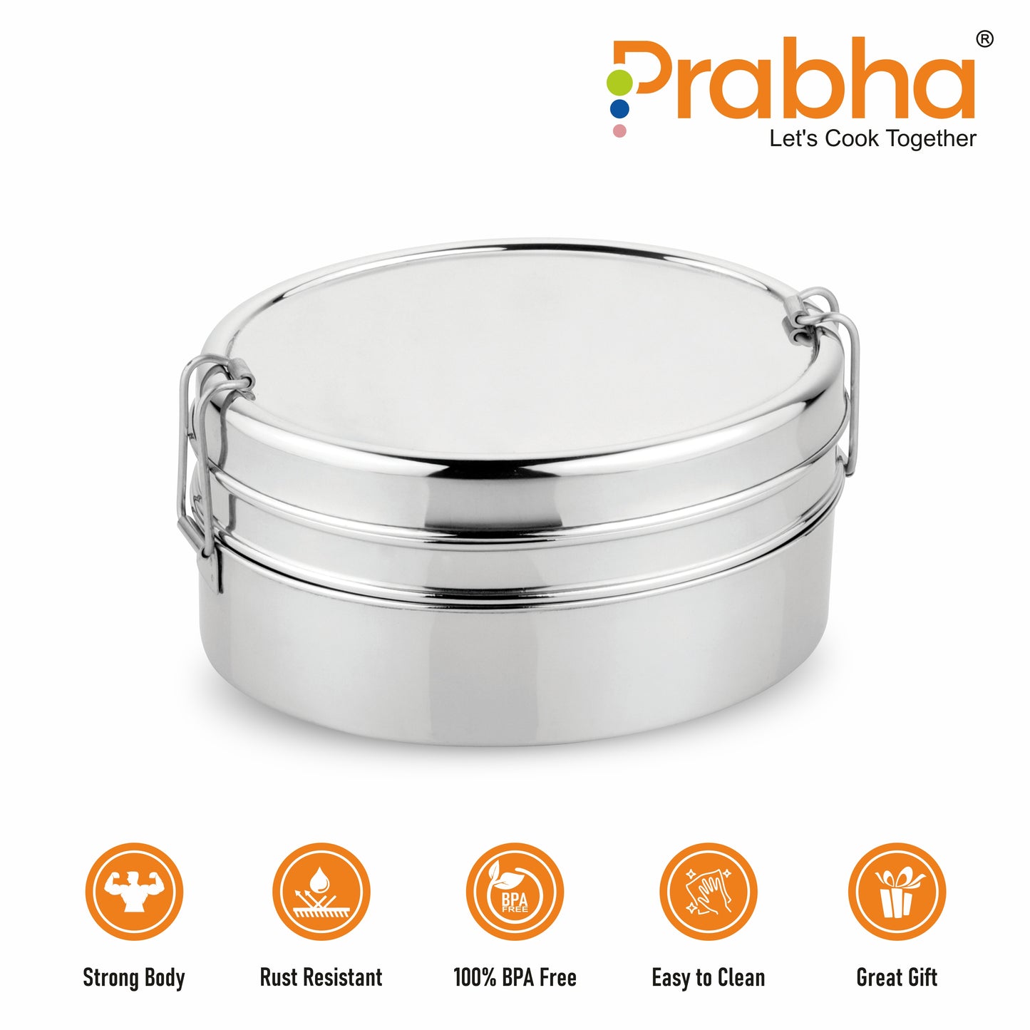 Oval Double Decker Lunch Box - Prabha