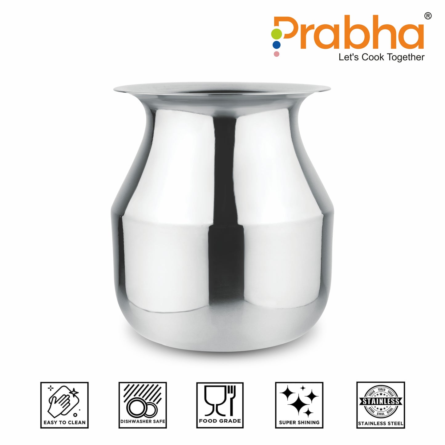 Stainless Steel Long Neck Parsi Lota - Prabha