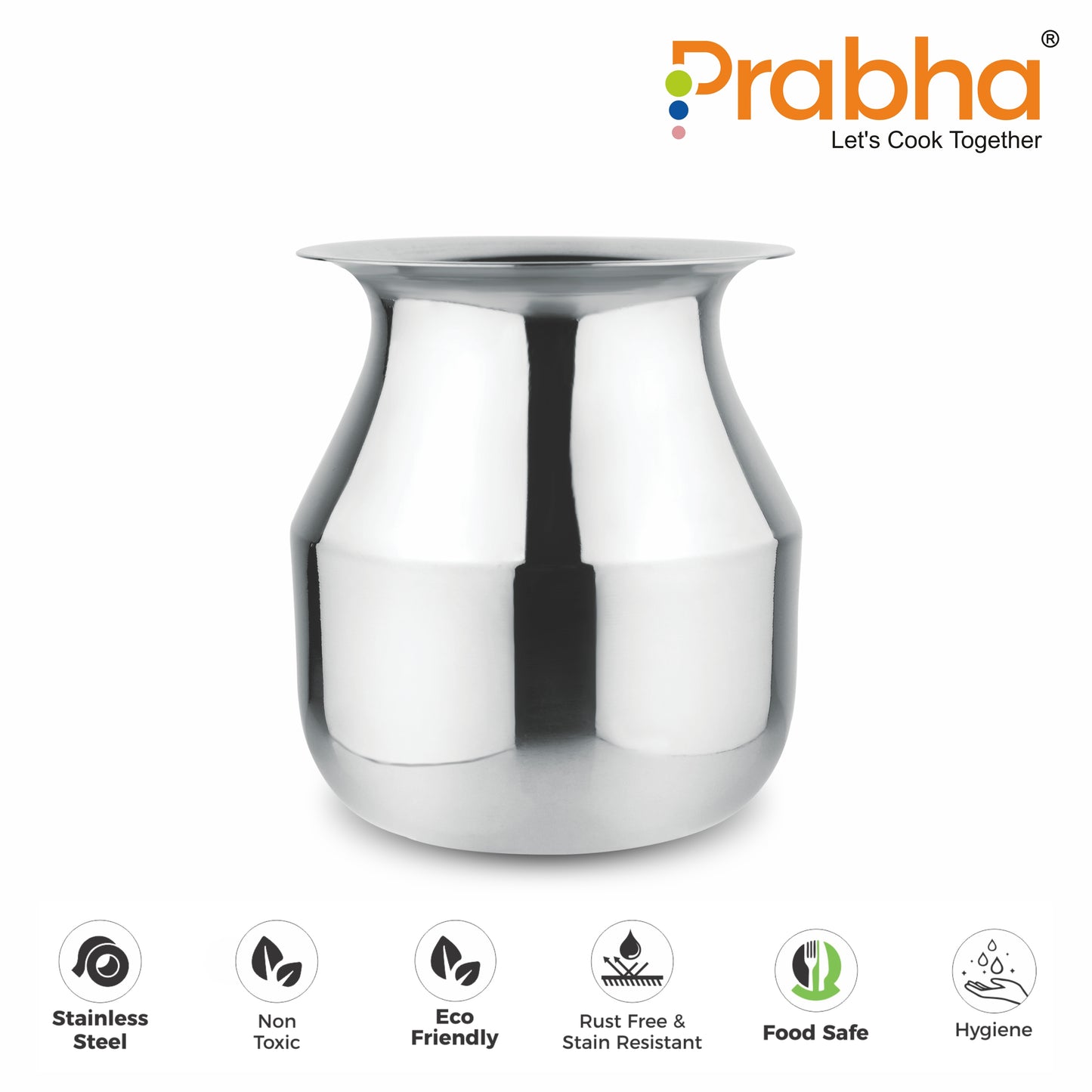 Stainless Steel Long Neck Parsi Lota - Prabha