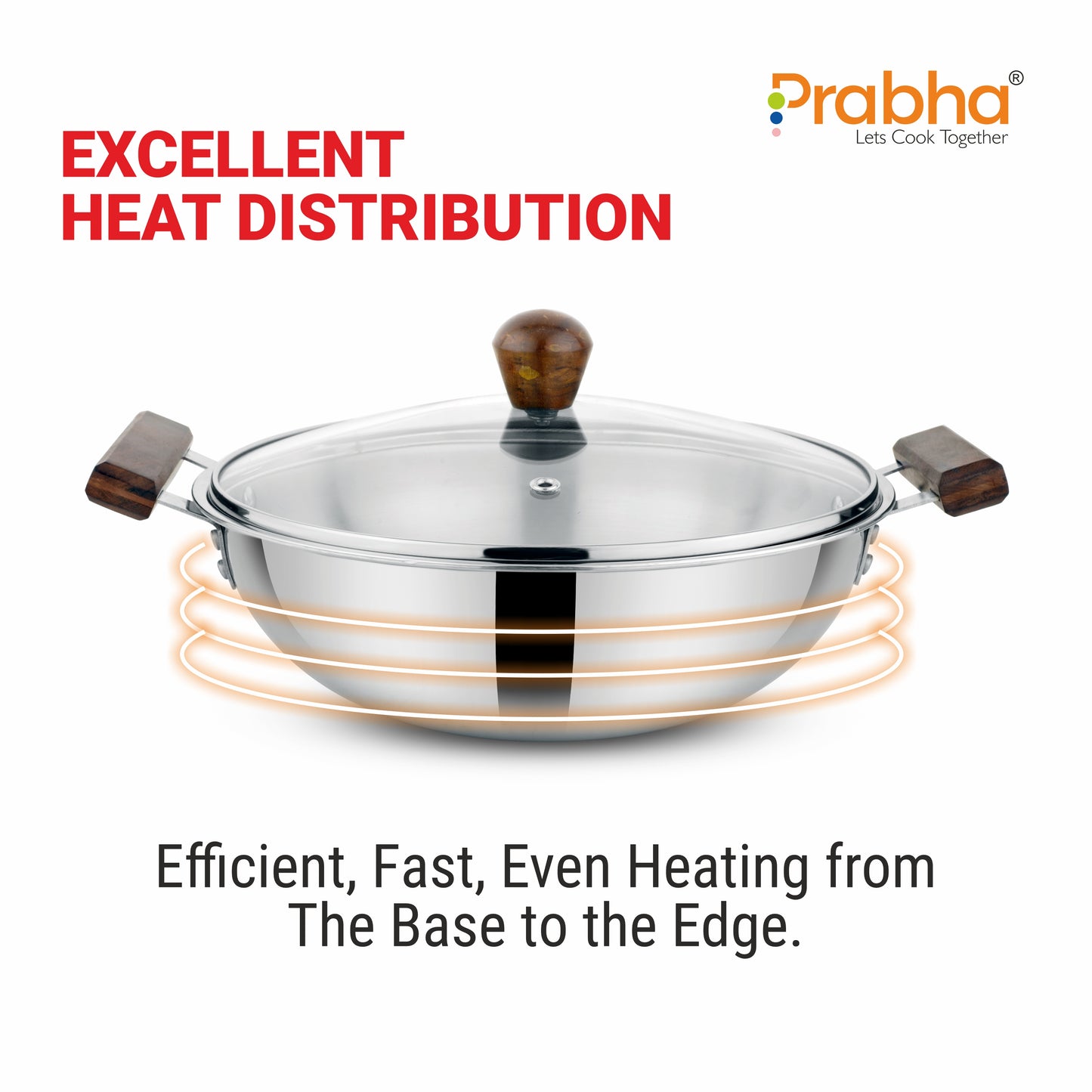 Prochef Deep Kadhai With Lid