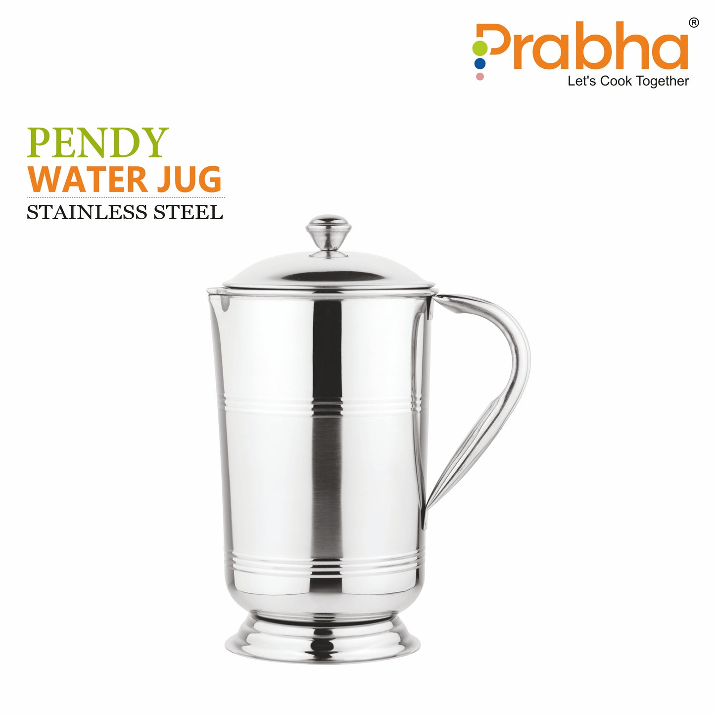Stainless Steel Pendy Water Jug, 1900ml - Ideal for Home & Kitchen