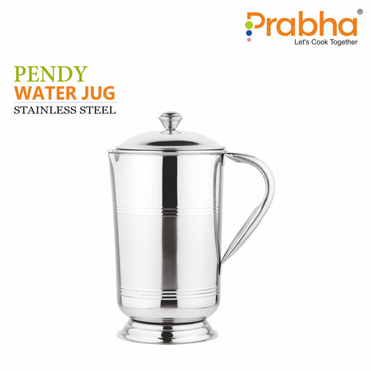 Stainless Steel Pendy Water Jug, 1900ml - Ideal for Home & Kitchen