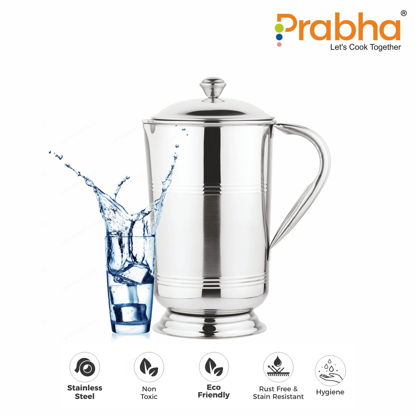 Stainless Steel Pendy Water Jug, 1900ml - Ideal for Home & Kitchen