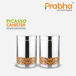 Load image into Gallery viewer, Stainless Steel Picasso Canister - Best for Kitchen Storage
