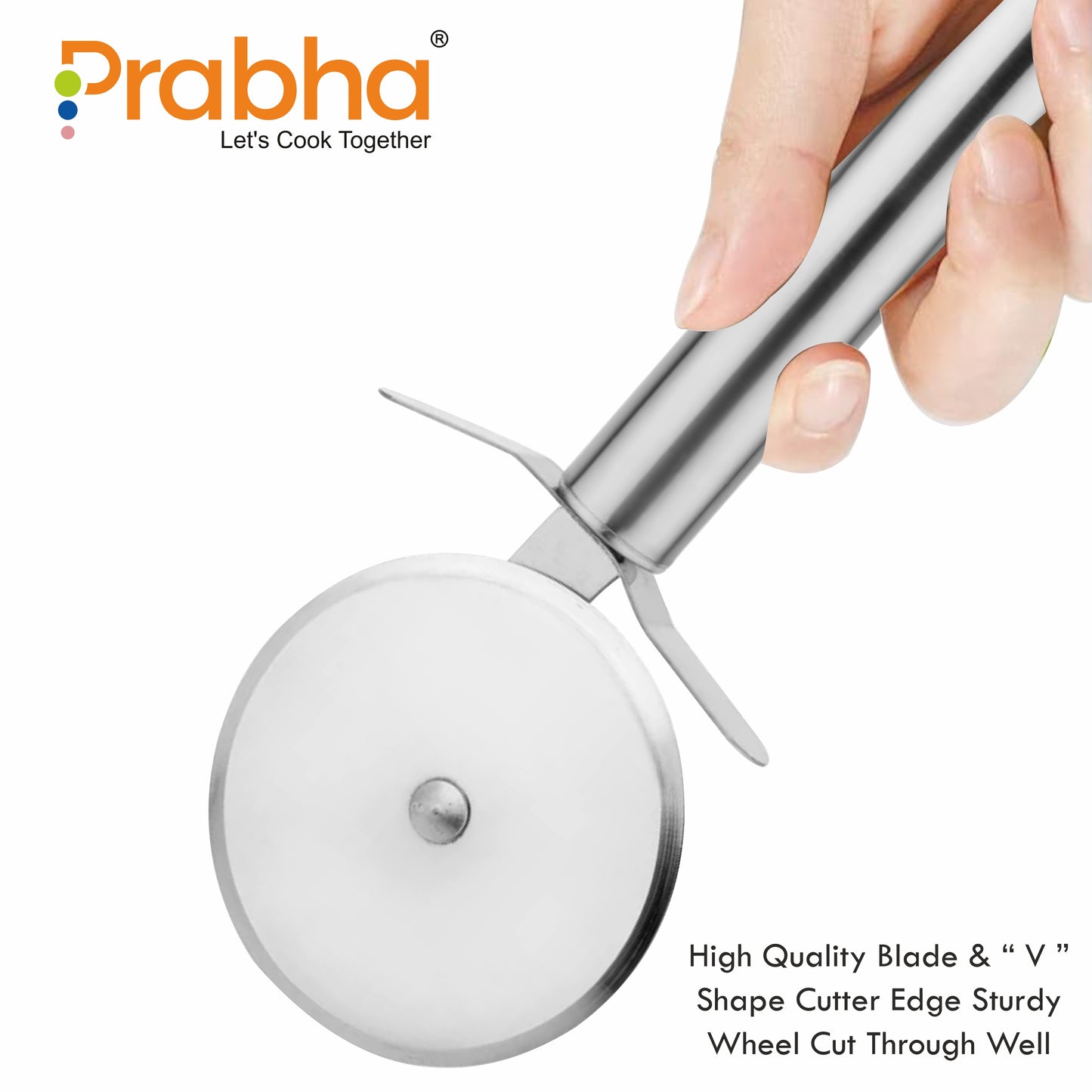 Premium Stainless Steel Multifunctional Pizza Cutter, Wheel Cutter