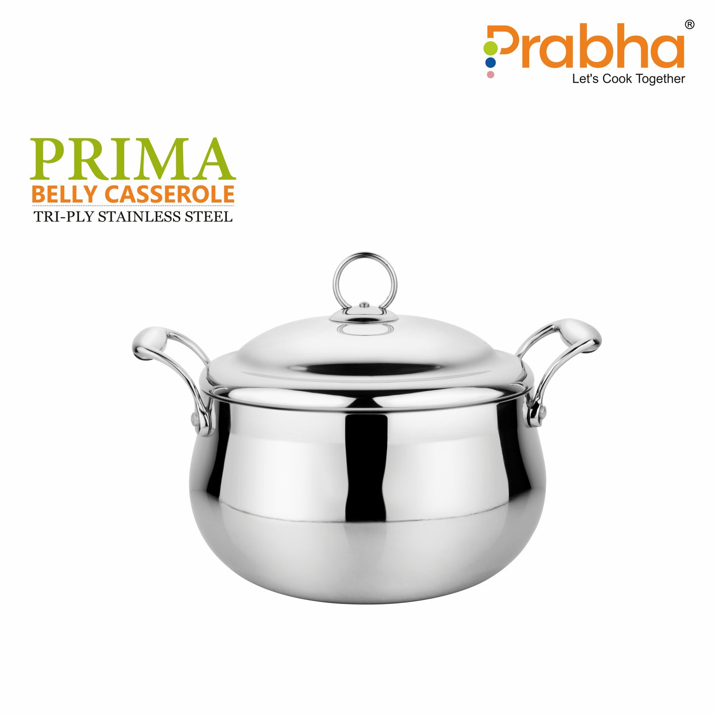 Prima Triply Belly Casserole With Lid