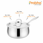 Load image into Gallery viewer, Prima Triply Kalash Saucepan With Lid
