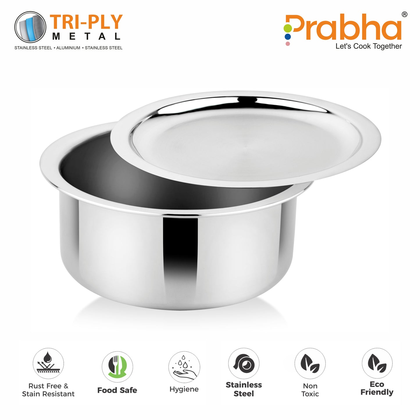 Prima Triply Tope With Lid