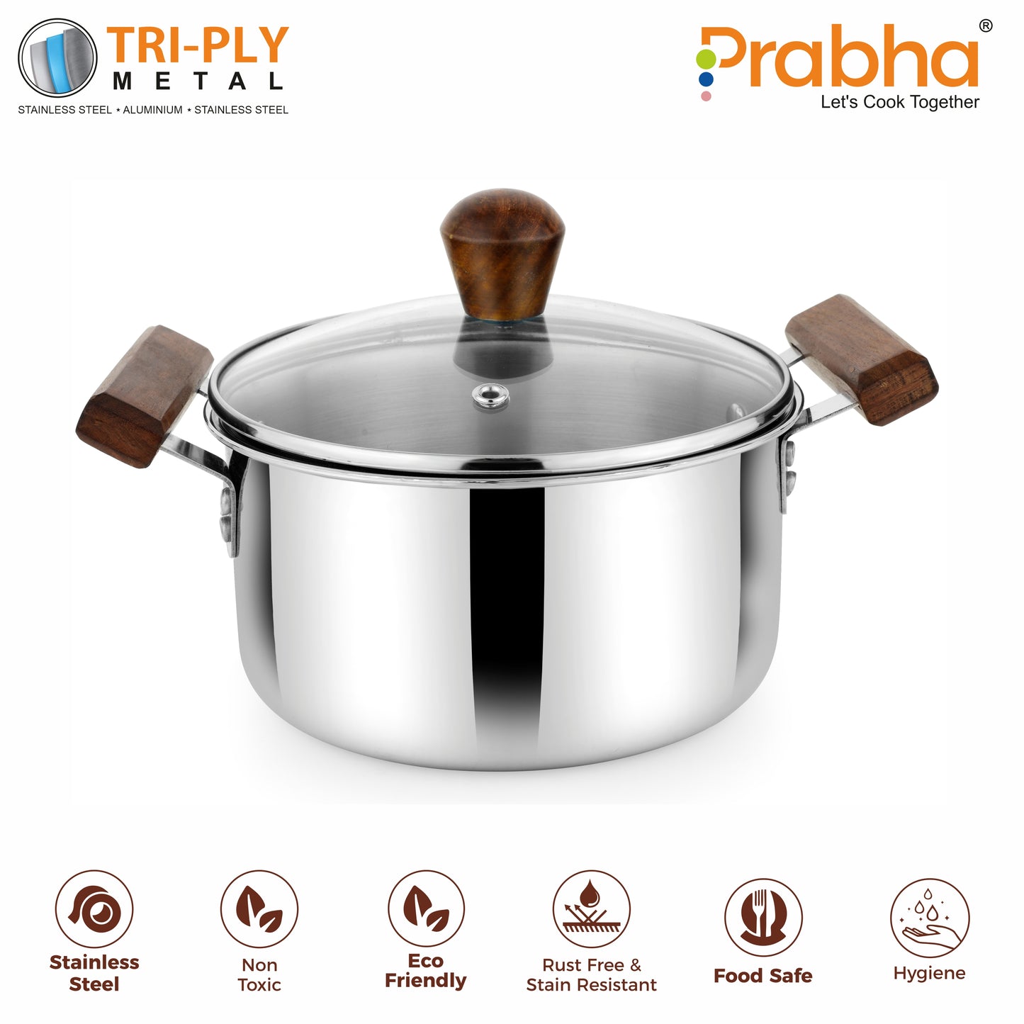 Prochef Casserole With Glass Lid