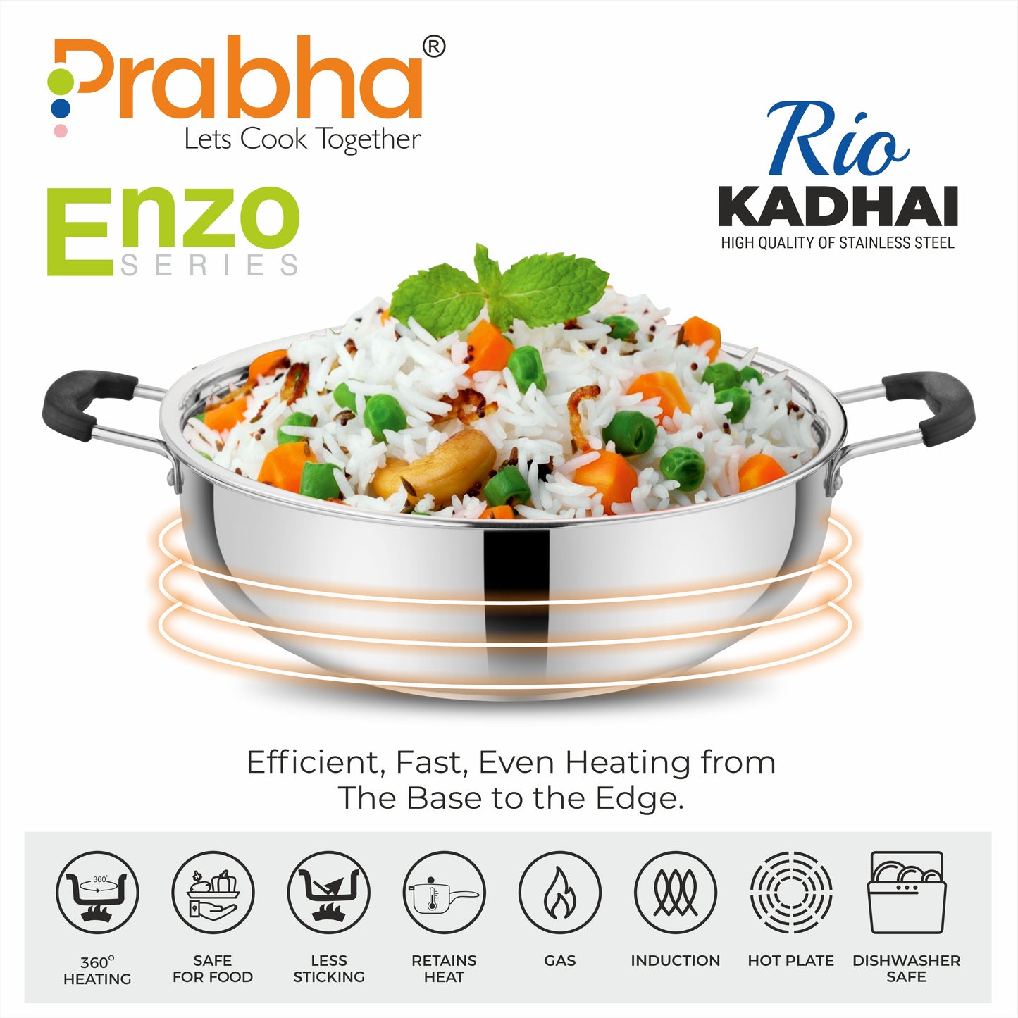 Rio IB Kadhai with Lid