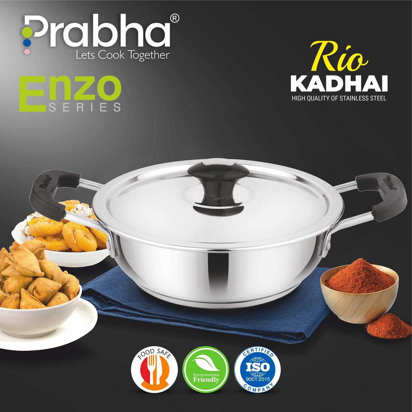 Rio IB Kadhai with Lid