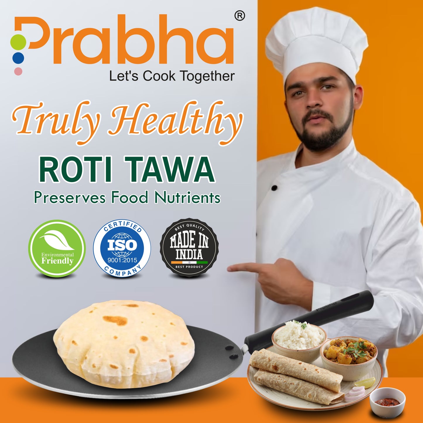 Astrid Nonstick Flat Roti Tawa