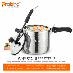 CROWN S.S. IB PRESSURE COOKER HAMMERED