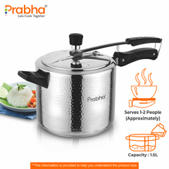 CROWN S.S. IB PRESSURE COOKER HAMMERED
