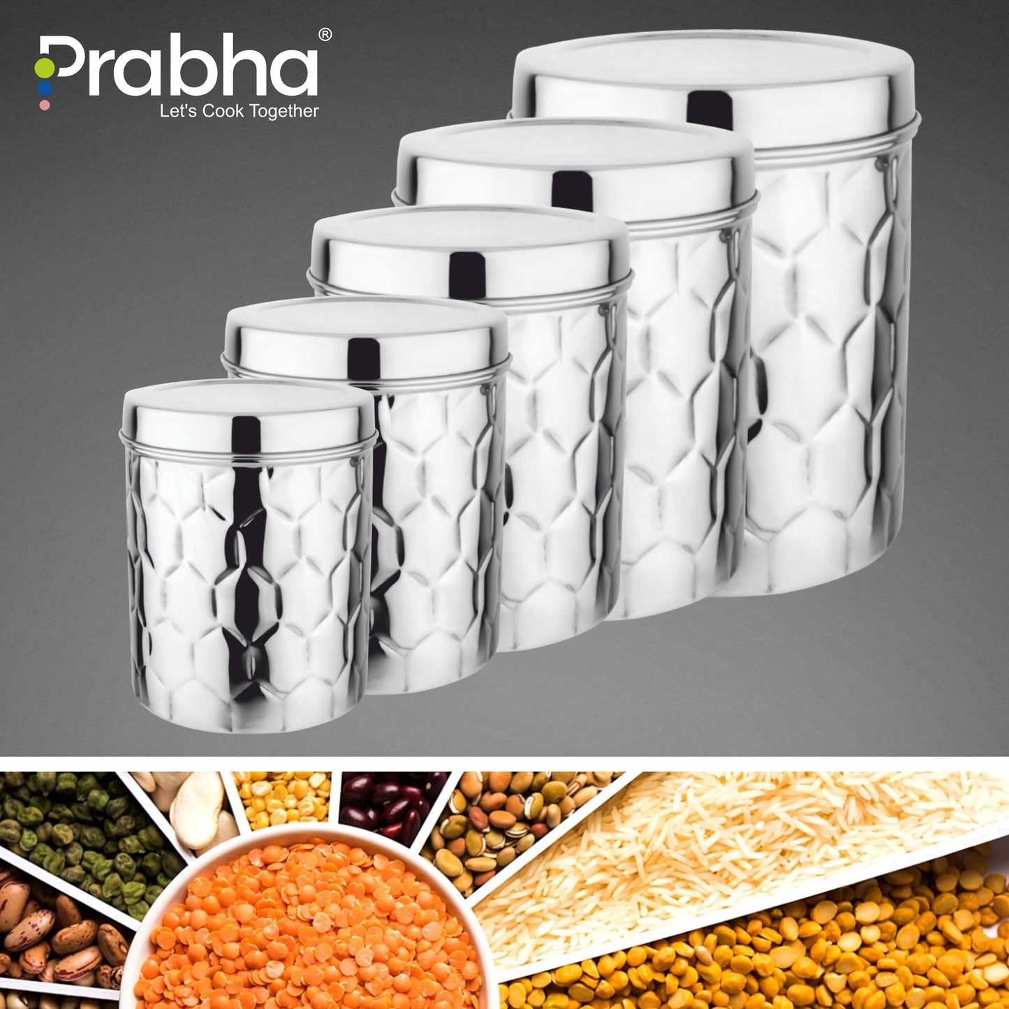 Stainless Steel Star Deep Storage Canister Box Dabba - Prabha