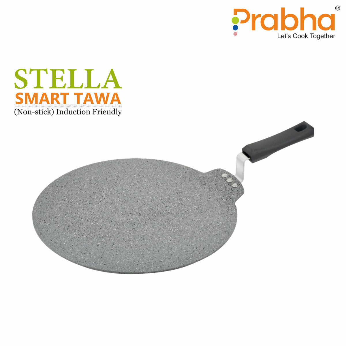 Prabha Tri-ply Stainless Steel Induction Compatible Roti Tawa Flat