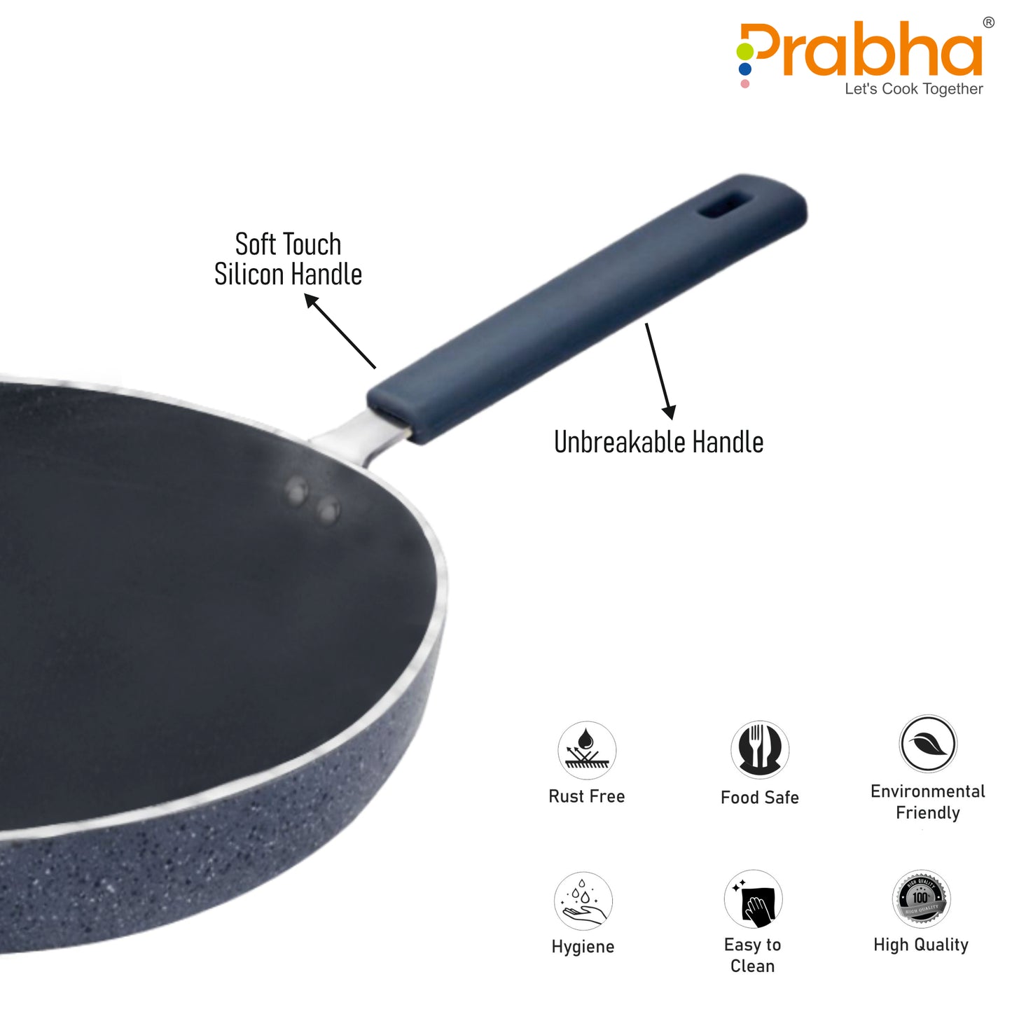 Stella Nonstick Deep Frypan With Glass Lid
