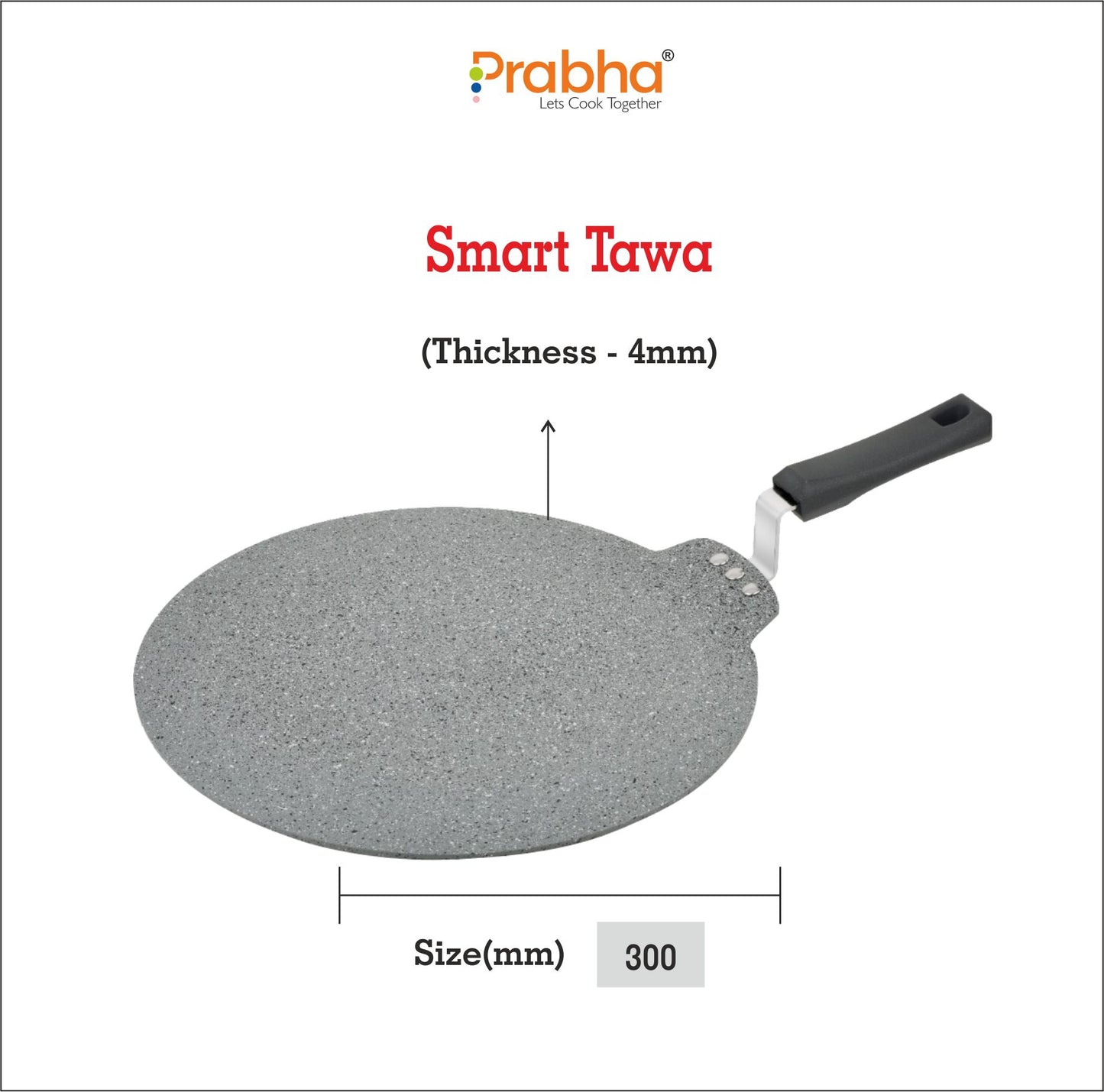 Stella Nonstick Coating Smart Tawa - Compatible with Induction & Gas Stove