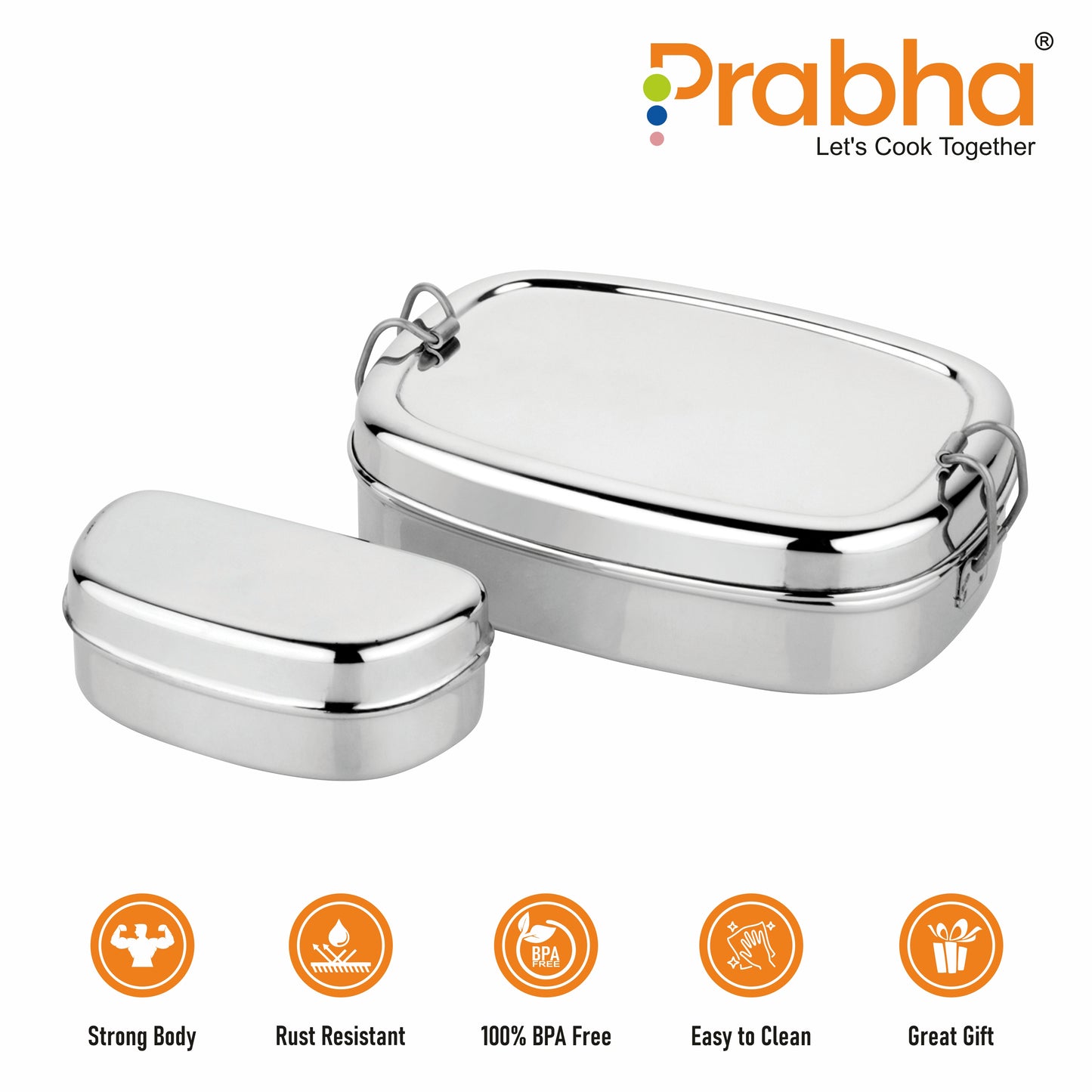 Stainless Steel Tv Lunch Box, Leakproof Containers for Adults - Prabha