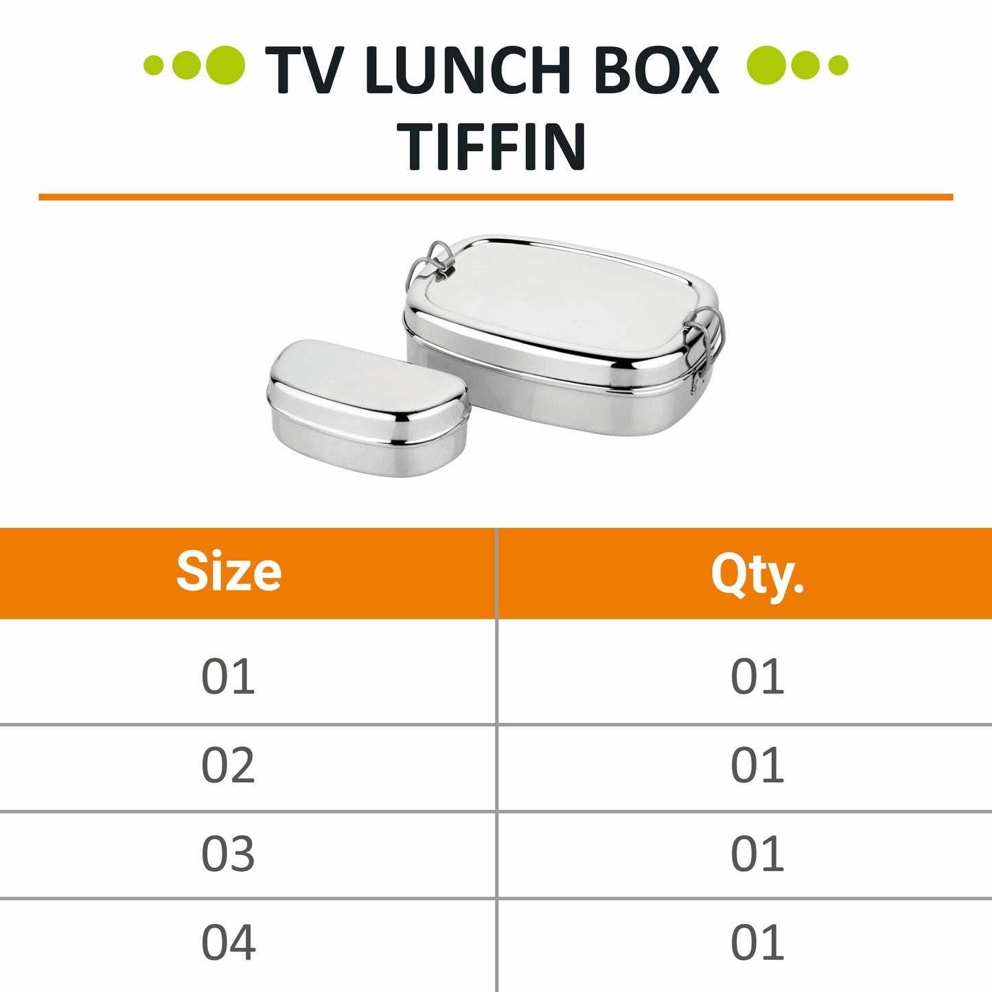 Stainless Steel Tv Lunch Box, Leakproof Containers for Adults - Prabha