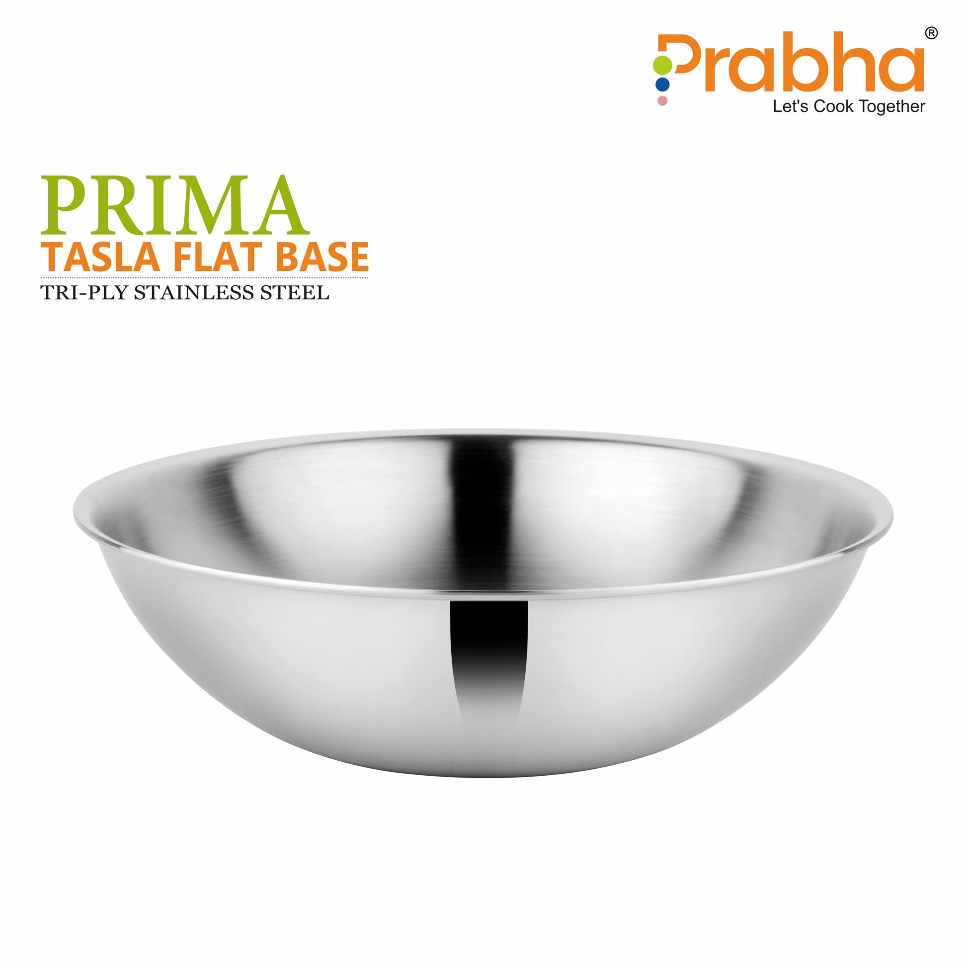 Prima Triply Tasla Flat Base Without Lid