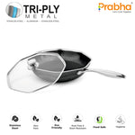 Load image into Gallery viewer, Triply Hexa Cube Octa Pan Wih Lid, 32CM
