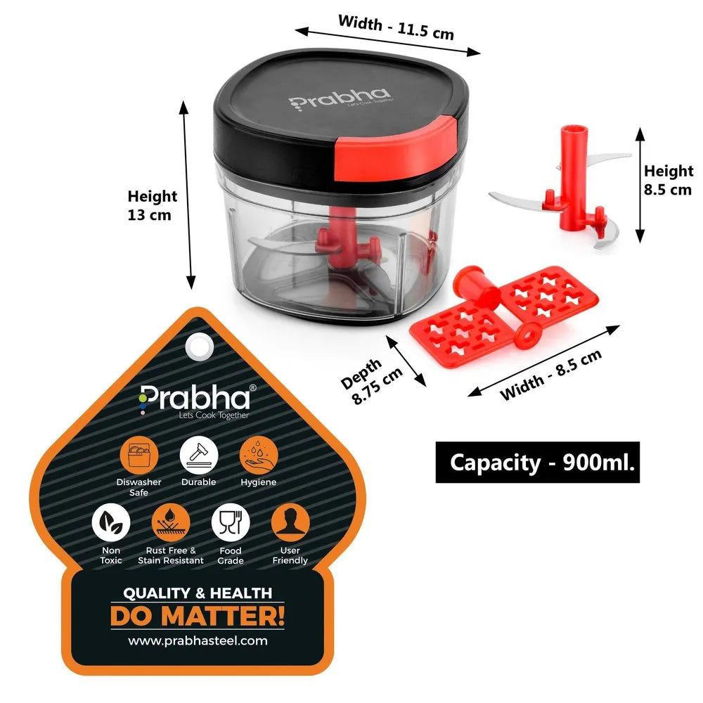 Veg Food Chopper and Mixer with Stainless Steel Blades