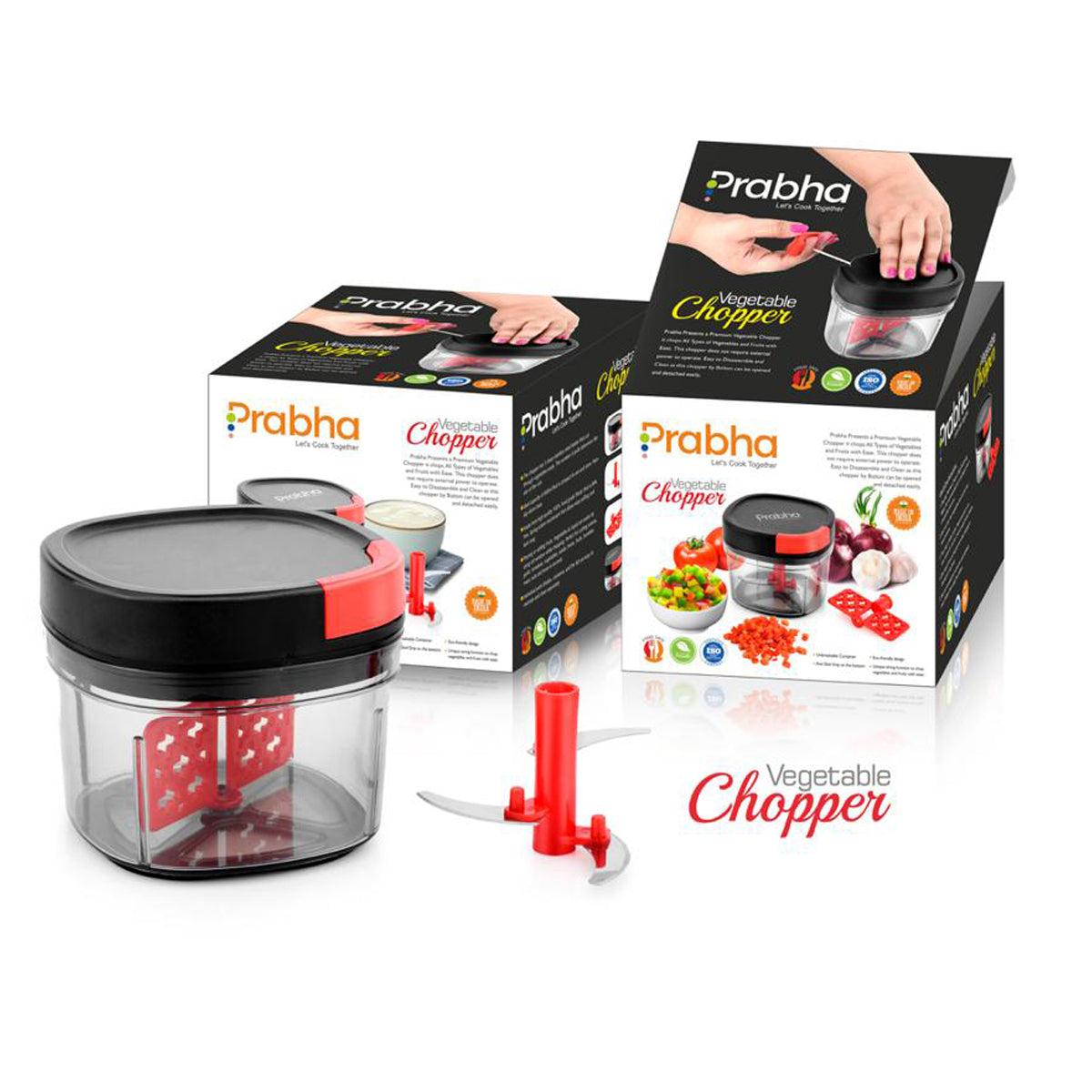 Veg Food Chopper and Mixer with Stainless Steel Blades