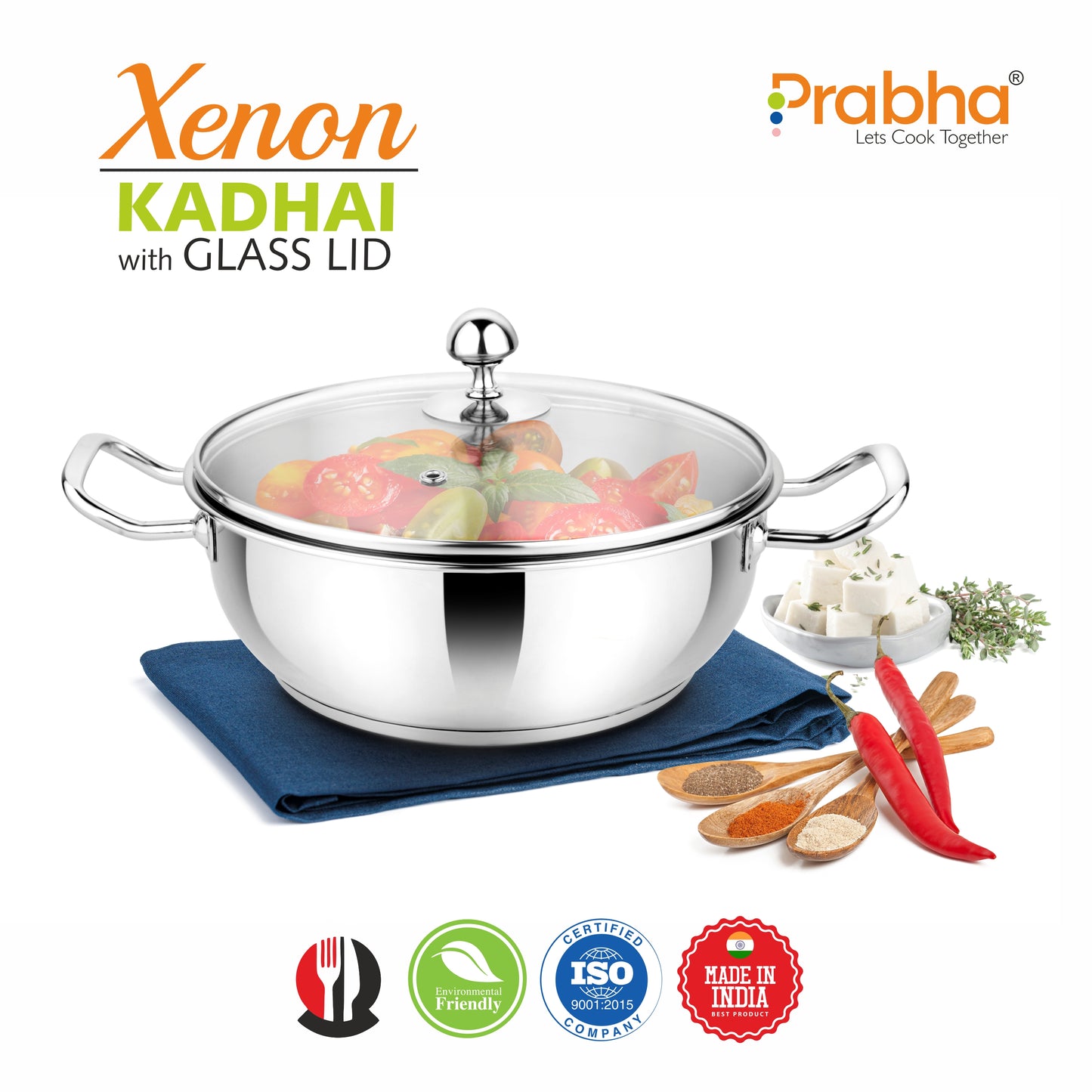 Xenon IB Kadhai with Lid