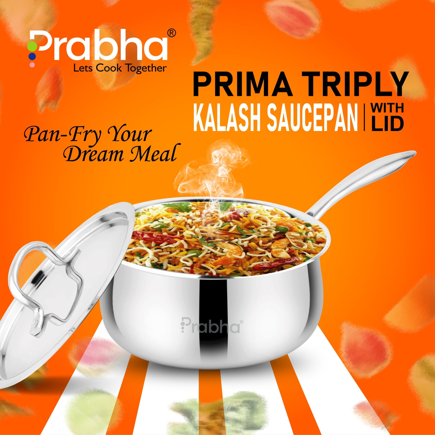 Prima Triply Kalash Saucepan With Lid