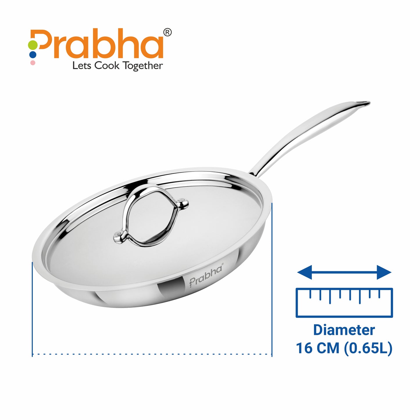 Prima Triply Frypan With Lid